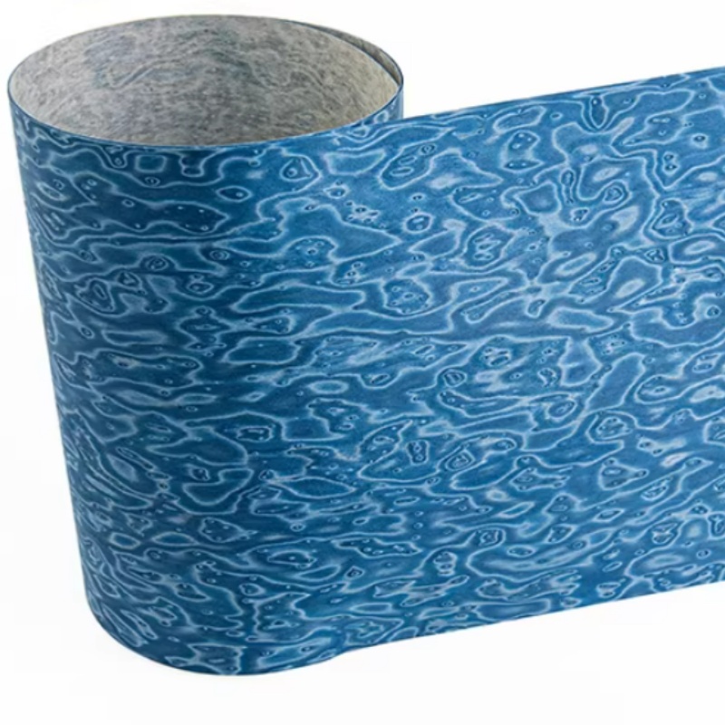 Interior Design Tech - Lembaran Veneer Kayu Biru Burung Mata