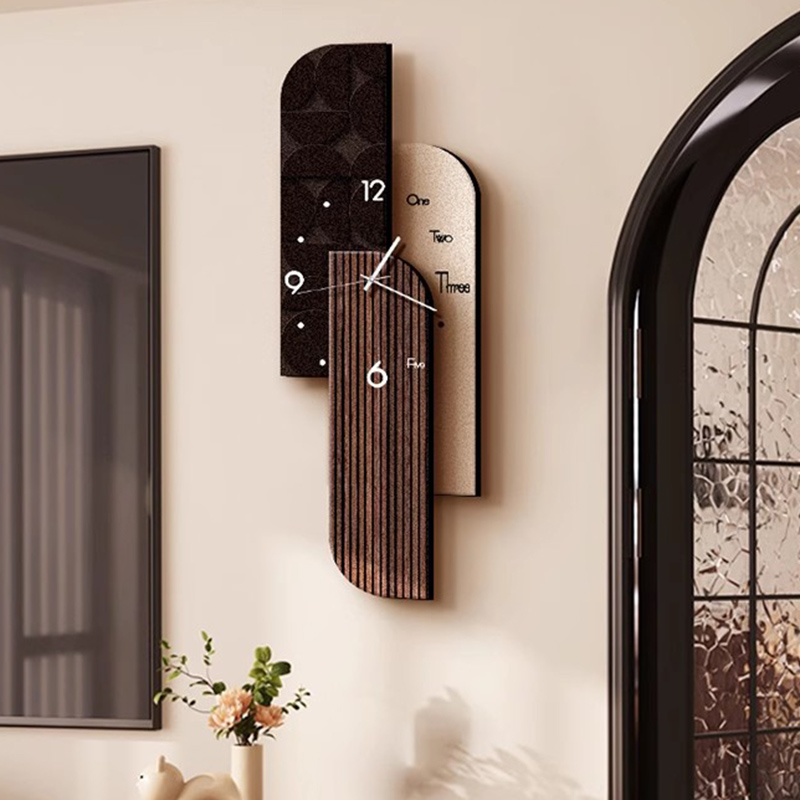 Interior Design Vintage Modern - Jam Dinding Desain Senyap Kayu Interior