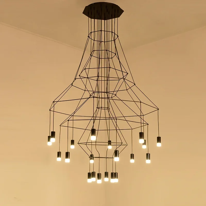 Interior Design Elements - Lampu Gantung LED Tangga Kreatif Modern