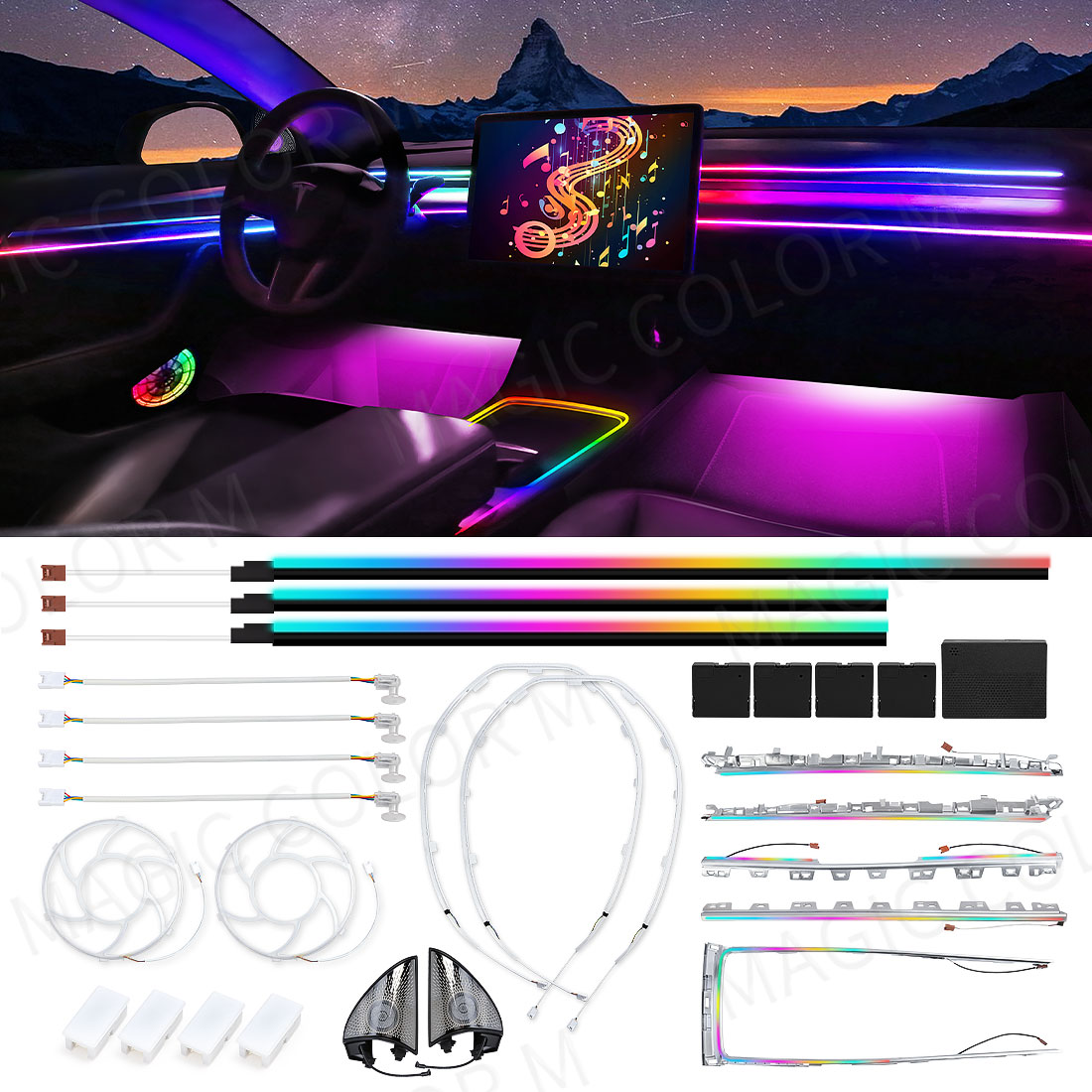 Interior Design Tech - Lampu Suasana LED Ambient Light untuk
