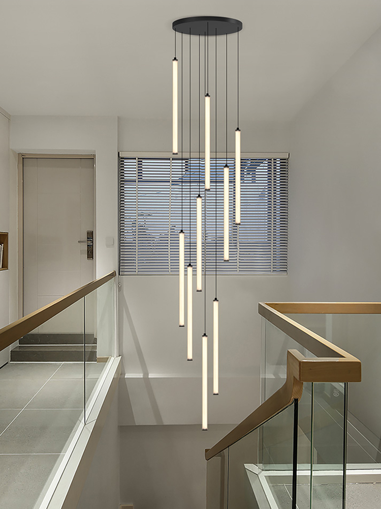 Interior Design Elements - Lampu gantung setrip Nordik LED, Nordic