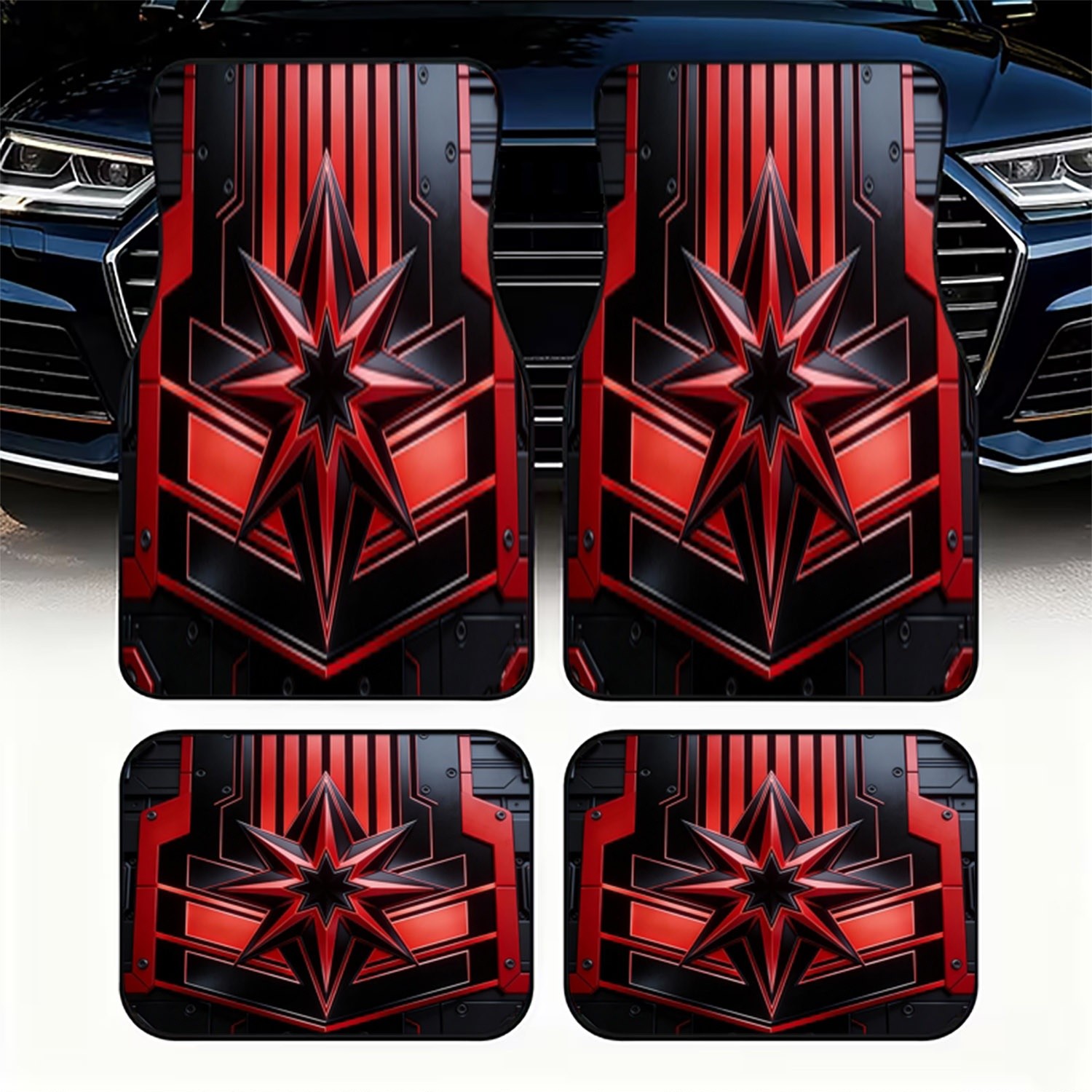 Interior Design Tech - 4 Buah Karpet Lantai Mobil, Desain
