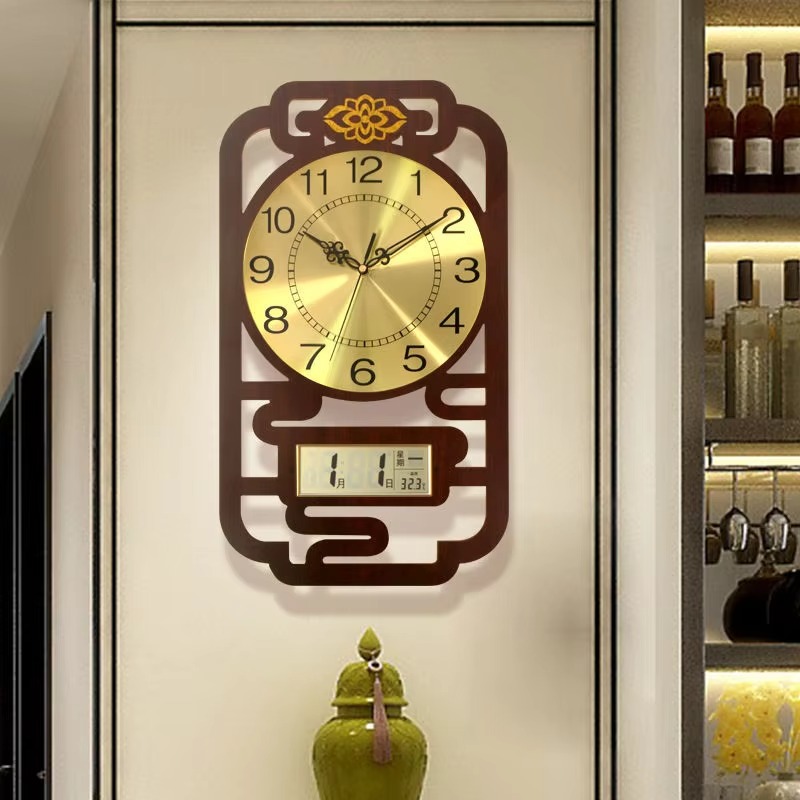 Jam Dinding Kayu dengan Geraka - Interior Design Vintage Modern ulasan dan harga