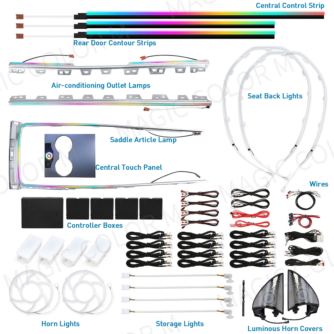 Lampu Suasana LED Ambient Ligh - Interior Design Tech ulasan dan harga