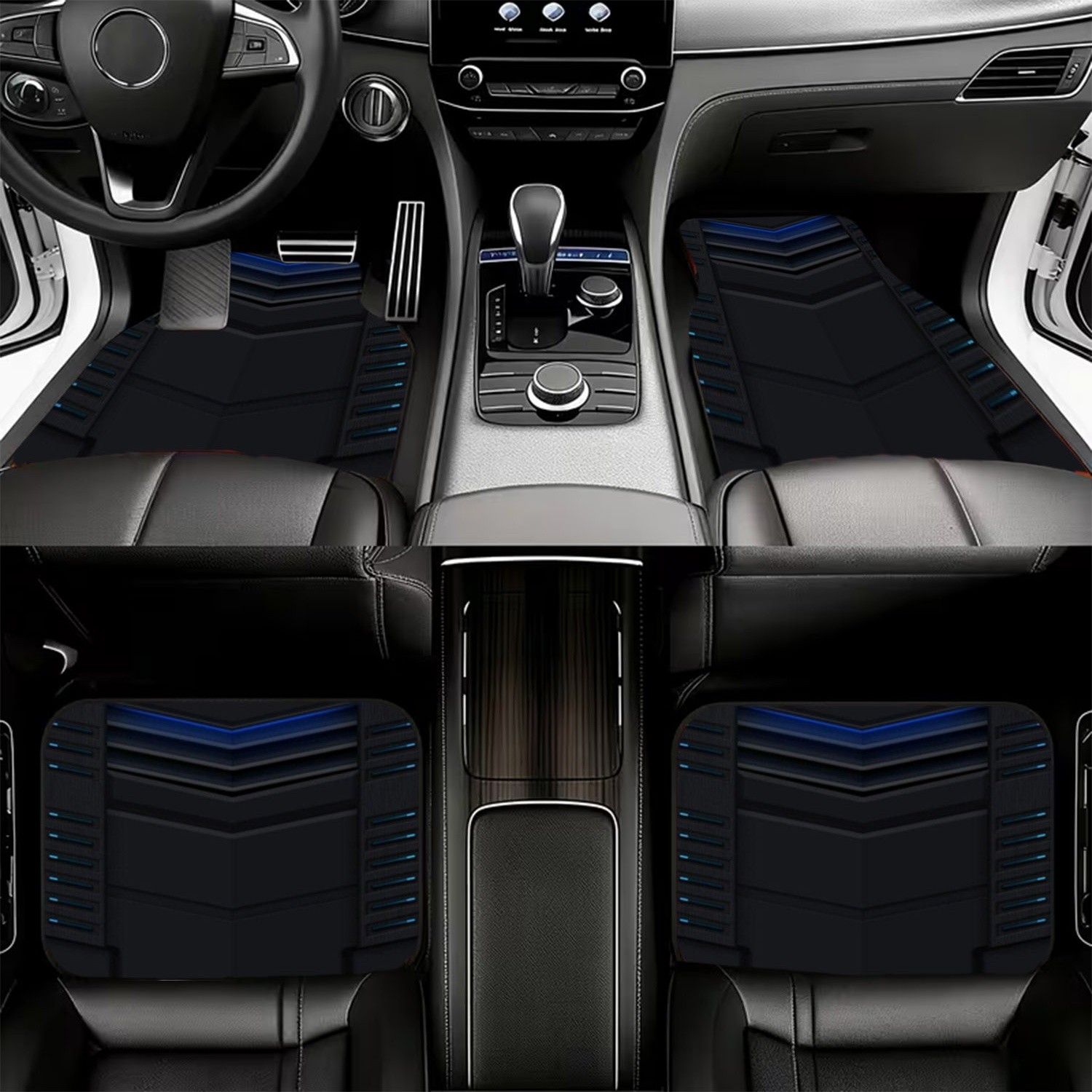 4pcs Karpet Mobil, Desain Futu - Interior Design Tech ulasan dan harga