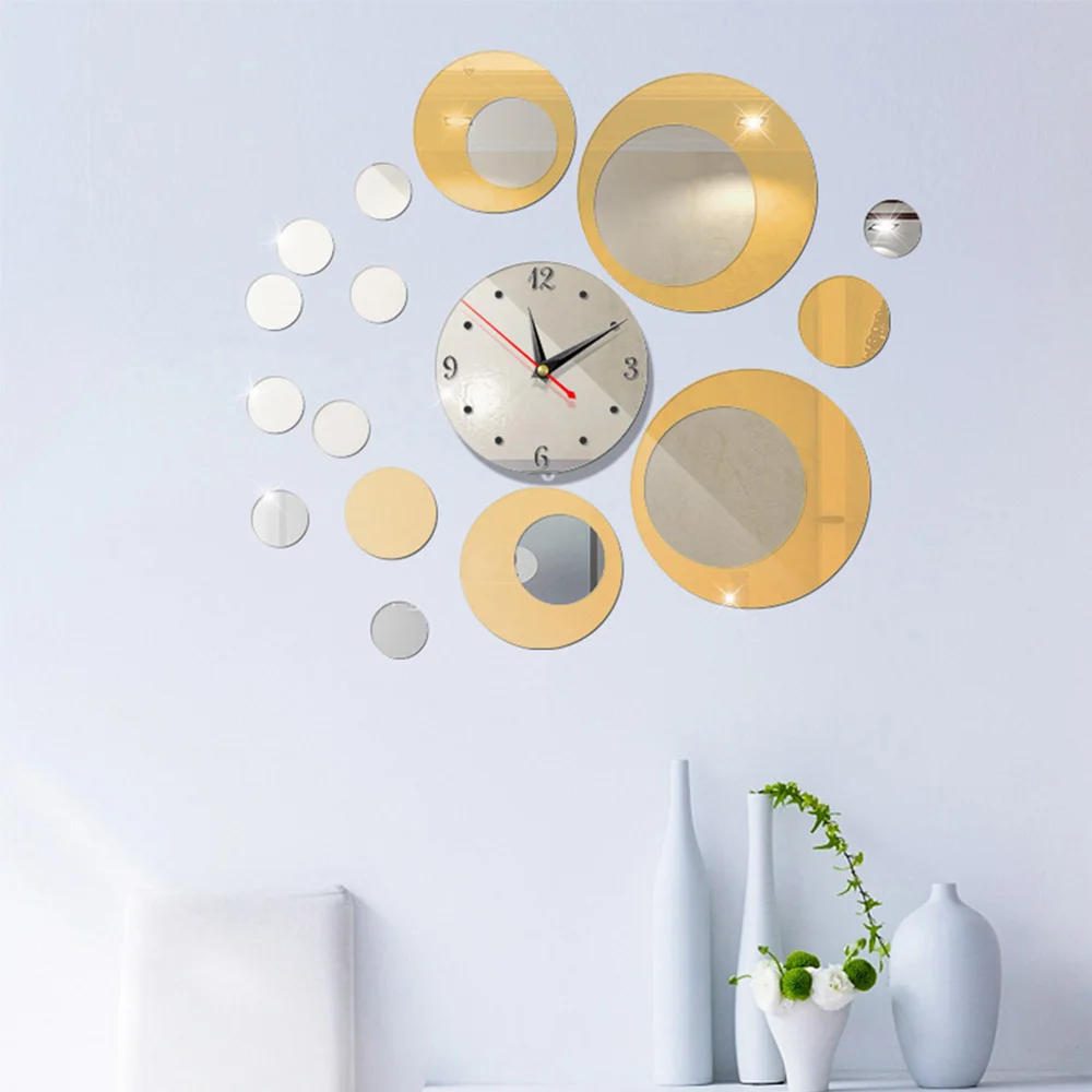 Jam dinding cermin bulat 3D ak - Rattan Mirror Round ulasan dan harga