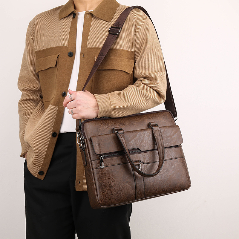 Tas Kerja Pria Kulit PU Tas Ta - Interior Design Documentation ulasan dan harga