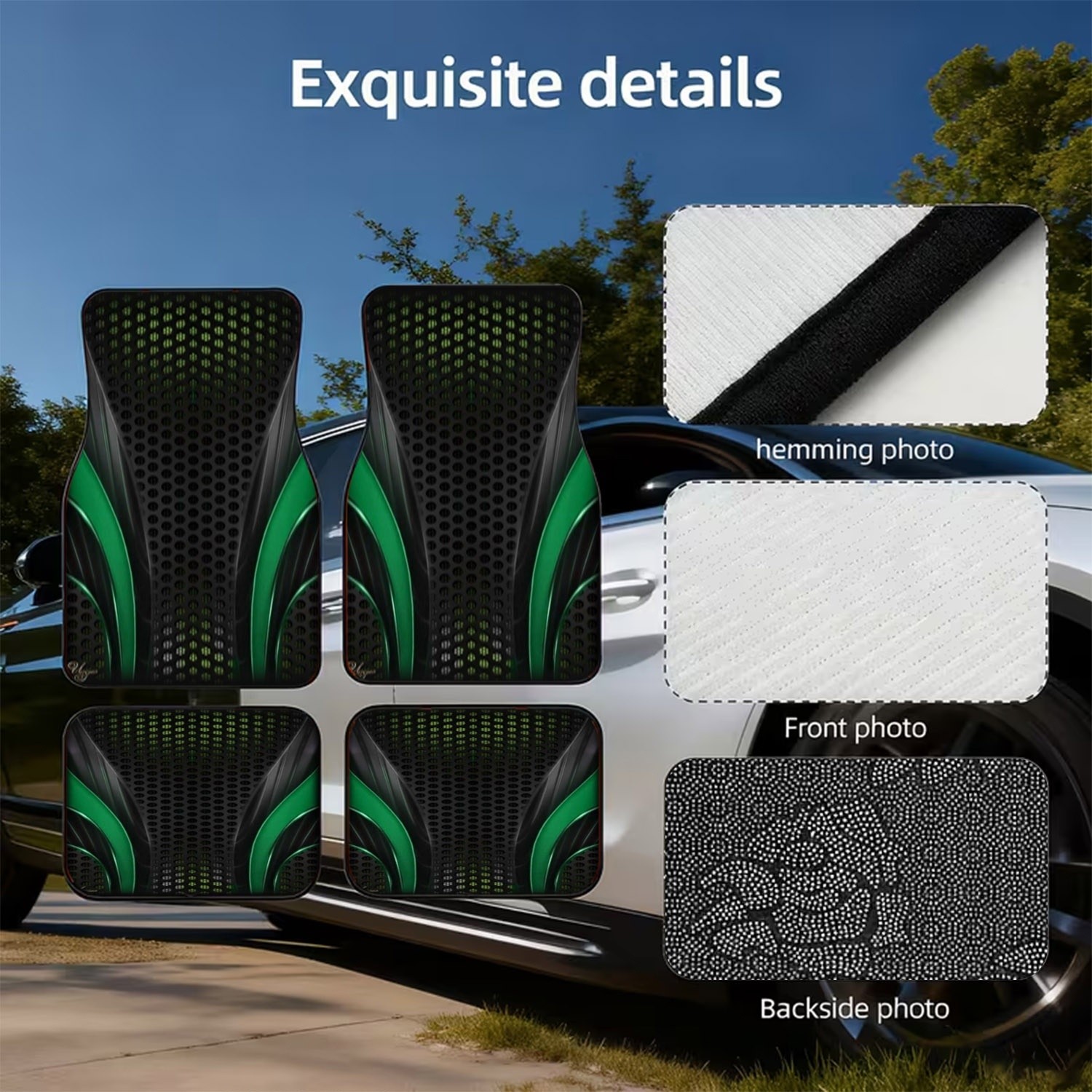 4pcs Karpet Mobil Futuristik H - Interior Design Tech ulasan dan harga