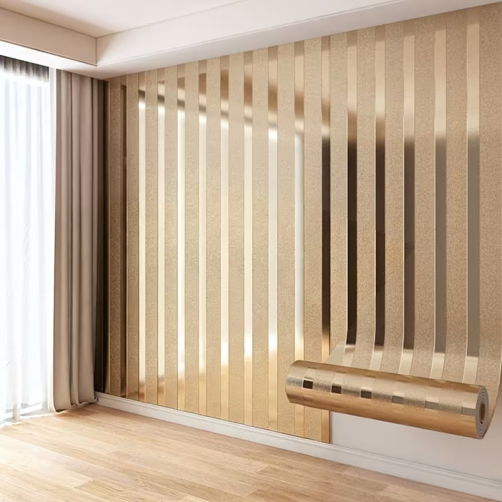Wallpaper 3D Motif Kayu Sederh - Wall Panel 3D Texture ulasan dan harga