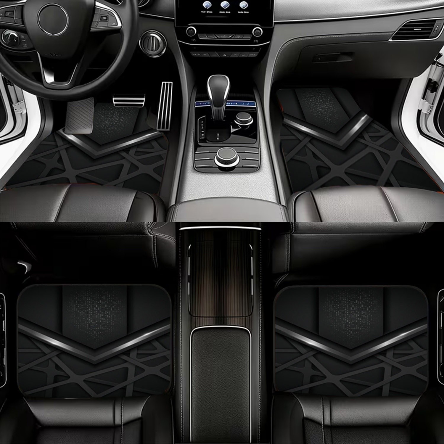 4pcs Karpet Mobil Dengan Desai - Interior Design Tech ulasan dan harga