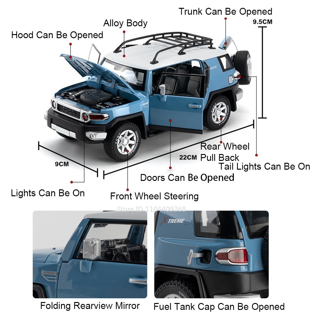 Mobil Mainan Model LC79 FJ Cru - Interior Design Examples ulasan dan harga
